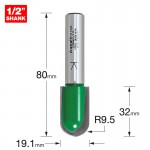 TREND C056AX1/2TC RADIUS 9.5MM RAD X 32MM CUT X 80MM 