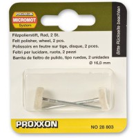 Proxxon 28803 Felt Polishing Wheel, 2 pcs. NO 28 803