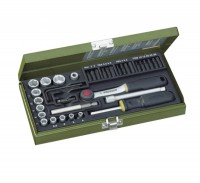 Proxxon 23070 39-Piece Screwdriver Set with 1/4\" Ratchet and Magnetic Holder