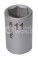 Proxxon 23724 1/4" 11mm Chrome-Vanadium Steel Socket