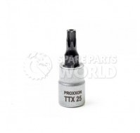 Proxxon 23760 33mm Long 1/4\" TTX 25 Screwdriver bits with frontal hole