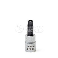 Proxxon 23764 33mm Long 1/4\" TTX 40 Screwdriver bits with frontal hole