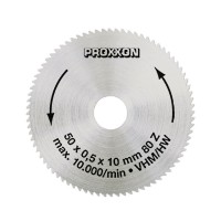 Proxxon 28011 50mm x 80T x 10mm Solid Carbide Saw Blade