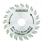 Proxxon 28017 50mm x 20T x 10mm Tungsten Tipped Saw Blade