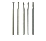 Proxxon 28710 Tungsten Vanadium Milling Bits, 5 Pieces