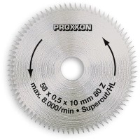 Proxxon 28014 58mm x 80T x 10mm Crosscut Blade \"Super-cut\"