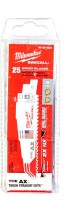 Milwaukee 48008021 Pack of 25 Wood with Nails AX Sawzall Reciprocating Saw Blades 150mm x 5TPI