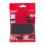 Milwaukee 93x93mm 120G Multi Tool Sanding Paper 6pk