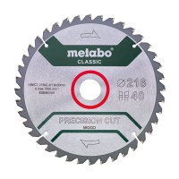 Metabo 628060000 216mmx30 Z40 WZ 5neg Precision Cut Wood Saw Blade