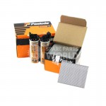 Paslode 921592 63mm IM65 Galvanised Straight Brads 2,000 2 x Fuel Cells