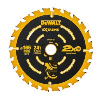 DeWalt 165mm x 20mm 24T tTCT Extreme Framing Circular Saw Blade - DT10300