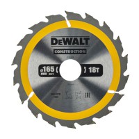 DeWalt 165mm x 30mm 18T Construction Circular Saw Blade - DT1936-QZ