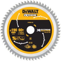 DeWalt 190mm x 30mm 60T Xtreme Runtime Circular Saw Blade to suit DCS573 DCS575 - DT99564-QZ
