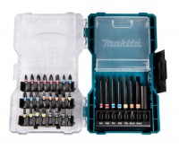 Makita E-07076 32 PC Black Colour Coded Screwdriver Bit Set Clear Case