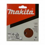 Makita P-43583 125mm 5\" 180g Hook & Loop Backed Abrasive Sanding Disc - Pack of 10