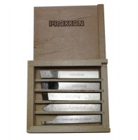 Proxxon 24550 5-Piece HSS Cutting Set 10 x 10 x 80 mm for PD 400