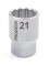 Proxxon 23314 1/2" Multi-Toothed Sockets 12-pt., 21 mm NO 23 314