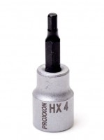 Proxxon 23575 3/8\" Allen Socket, HX 4 mm, 50 mm length NO 23 575