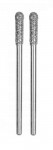 Proxxon 28234 Diamond Coated Grinding Bits, Ball Shaped - 3.2 mm, 2 Pieces