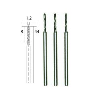 Proxxon 28856 1.2mm HSS Drill Bits Tungsten Vanadium Pack of 3 Pcs NO 28 856