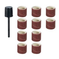 Proxxon 28980 Sanding Drums with Mandrel 10mm 150 Grit Pack of 10 NO 28 980
