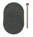 Proxxon 28818 Reinforced Aluminium Oxide Cutting Discs with Arbor 38mm - 5 Pieces