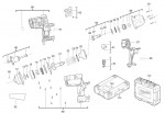 Milwaukee 4000456972 M18CHIWF12-402C Cordless Impact Wrench Spare Parts