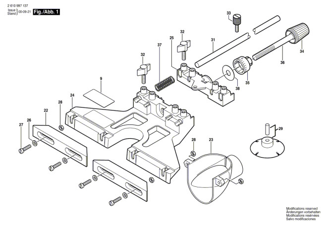 Bosch 2 610 997 137 Ra1054 Guide Spare Parts SPARE_2610997137 from ...