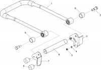 Altrad Belle PCX Compactor Plate Spare Parts - Handle Assembly