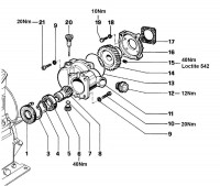 Altrad Belle PWX Pressure Washer Spare Parts - Gearbox Assembly (PXW 08/180 & PWX 13/230)