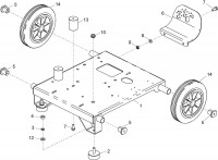 Altrad Belle PWX Pressure Washer Spare Parts - Chassis Assembly (PWX 08/180)