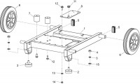 Altrad Belle PWX Pressure Washer Spare Parts - Chassis Assembly (PWX 13/230)