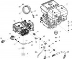 Altrad Belle PWX Pressure Washer Spare Parts - Engine, Gearbox & Pump Assembly (PWX 13/230)