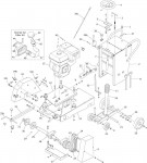 Altrad Belle CFS 450 Floor Saw Spare Parts - Main Assembly