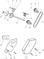 Altrad Belle Compact Saw Floor Saw Spare Parts - Drive Assembly