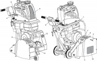 Altrad Belle Duo 350X Floor Saws Spare Parts - Decals