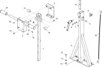 Altrad Belle Duo 350X Floor Saws Spare Parts - Handle Assembly