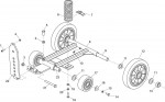 Altrad Belle Duo 350X Floor Saws Spare Parts - Lifting Frame Assembly