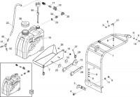 Altrad Belle Duo 350X Floor Saws Spare Parts - Water Bottle Assembly