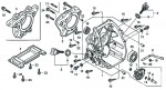 Honda GX100 U KRWB Full Engine Spare Parts - Crankcase Cover