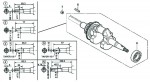 Honda GX100 U KRWB Full Engine Spare Parts - Crankshaft