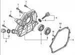 Honda GX120 UT2 Full Engine Spare Parts - Crankcase Cover