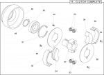 Altrad Belle Pro 600X Concrete Finishing Spare Parts - Clutch Assembly (Petrol)