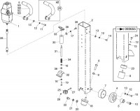 Altrad Belle RPC 45 Compactor Plate Spare Parts - Handle Assembly (From Serial No. 093554)