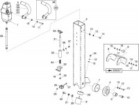 Altrad Belle RPC 45 Compactor Plate Spare Parts - Handle Assembly (Up To Serial No. 093553)