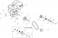 Altrad Belle RPC 45 Compactor Plate Spare Parts - Engine & Drive Kit (Honda)