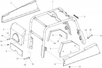 Altrad Belle RPC 45 Compactor Plate Spare Parts - Frame Assembly (Up To Serial No. 030507)