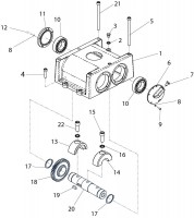 Altrad Belle RPC 45 Compactor Plate Spare Parts - Gearbox Assembly (Driven)