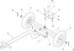 Altrad Belle Superior 300/350/400 Site Mixer Spare Parts - Axle Assembly