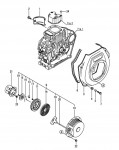 Yanmar L48 0CW10-M60700 Full Engine Spare Parts - COOLING & STARTING DEVICE